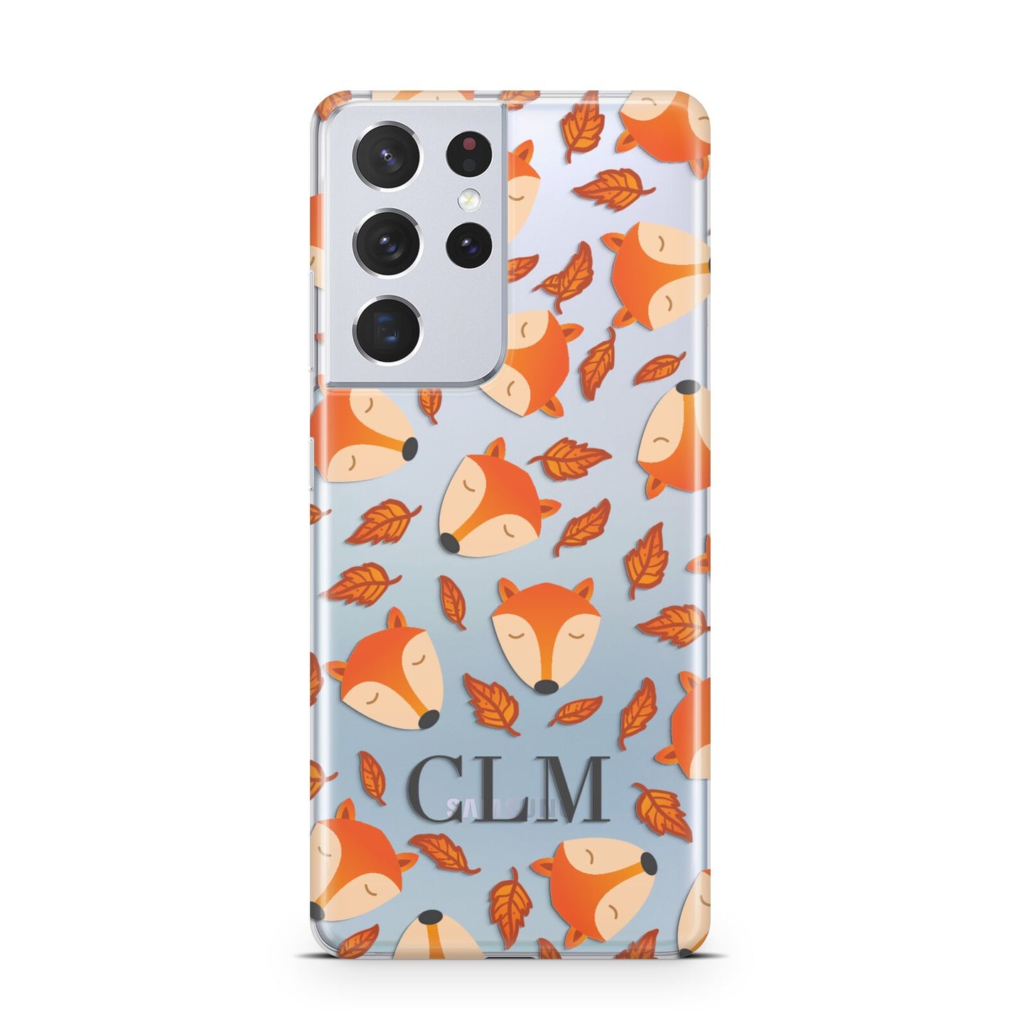 Personalised Fox Initials Samsung S21 Ultra Case