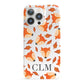 Personalised Fox Initials iPhone 13 Pro Full Wrap 3D Snap Case
