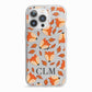 Personalised Fox Initials iPhone 13 Pro TPU Impact Case with White Edges
