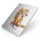 Personalised Fox Name Apple iPad Case on Silver iPad Side View
