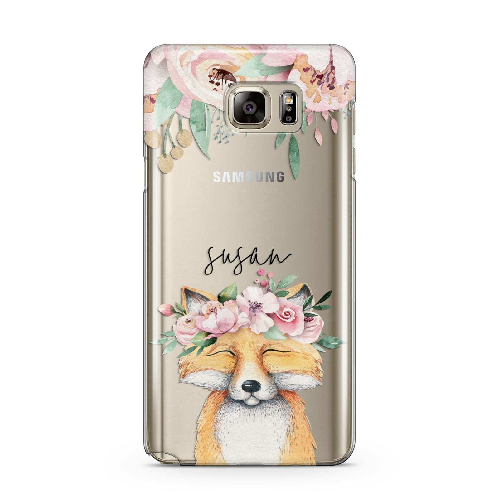 Personalised Fox Samsung Galaxy Note 5 Case