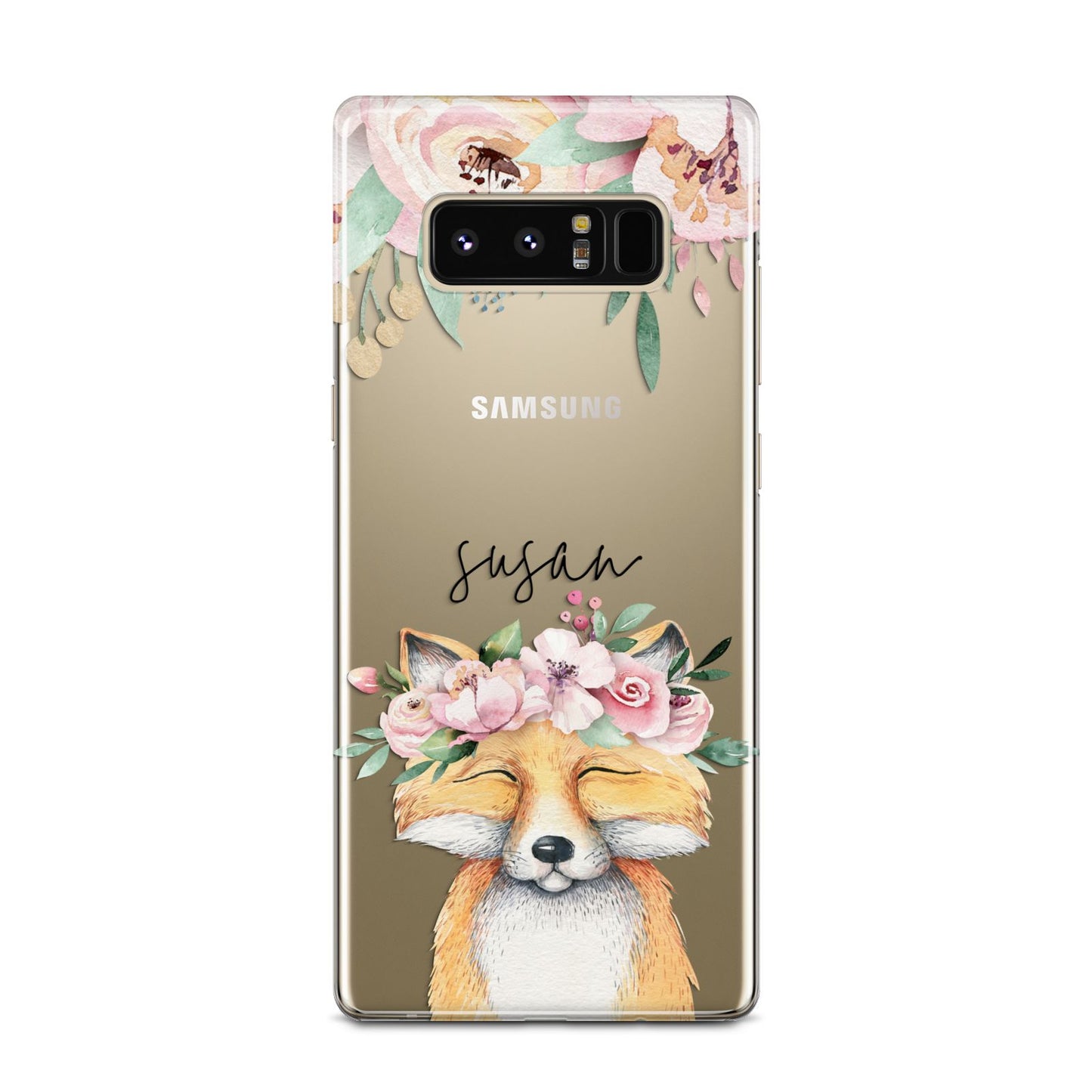 Personalised Fox Samsung Galaxy Note 8 Case