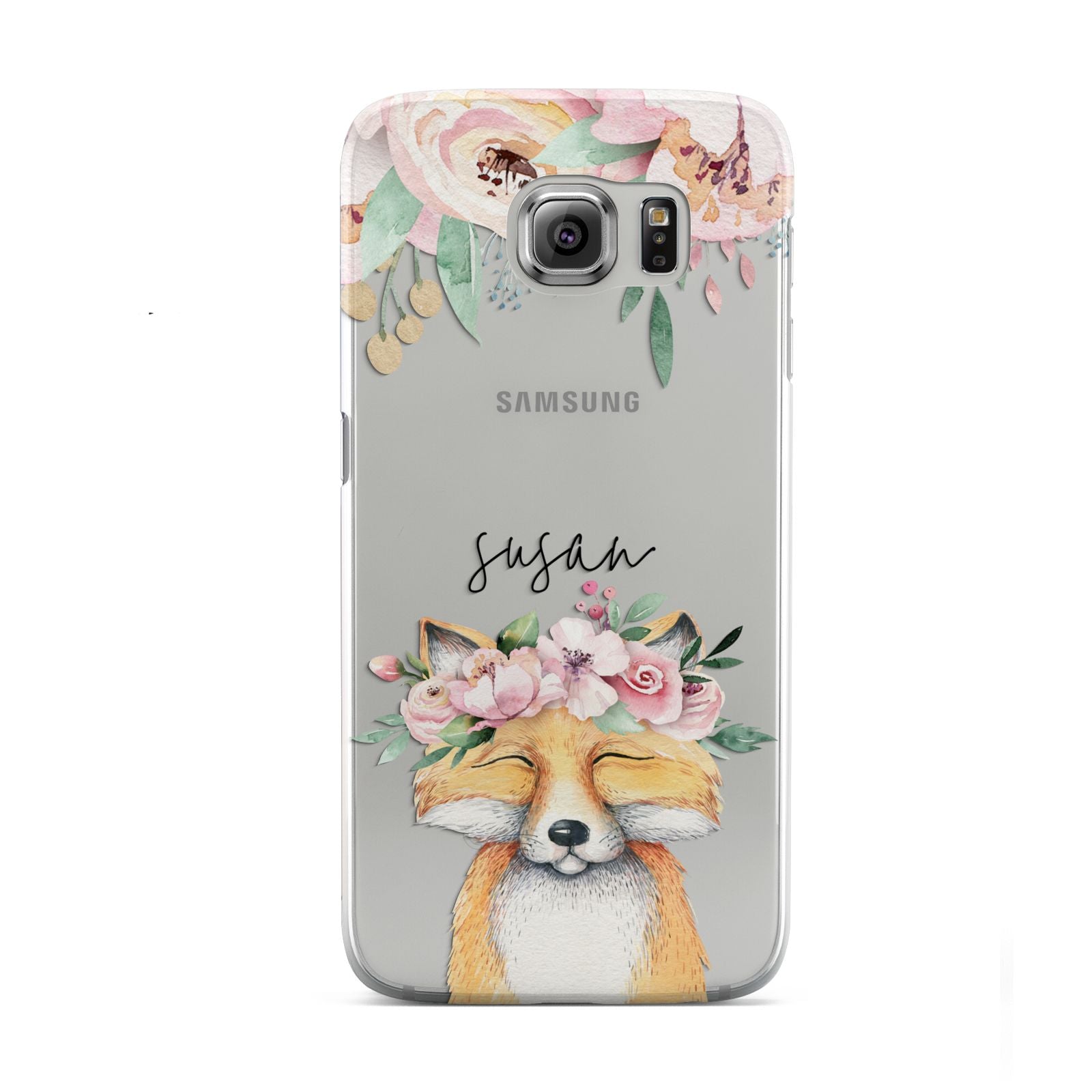 Personalised Fox Samsung Galaxy S6 Case