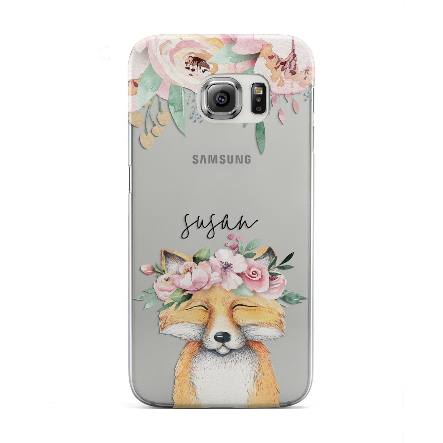 Personalised Fox Samsung Galaxy S6 Edge Case