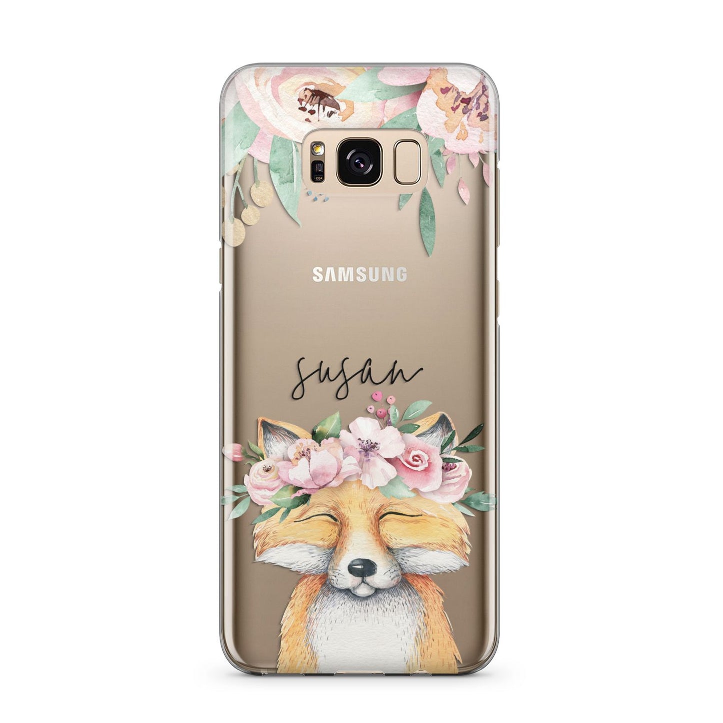 Personalised Fox Samsung Galaxy S8 Plus Case