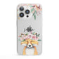 Personalised Fox iPhone 13 Pro Clear Bumper Case
