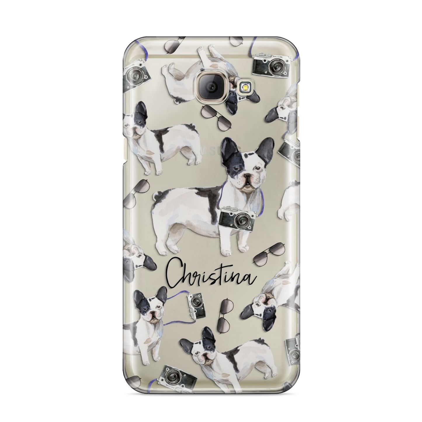 Personalised French Bulldog Samsung Galaxy A8 2016 Case