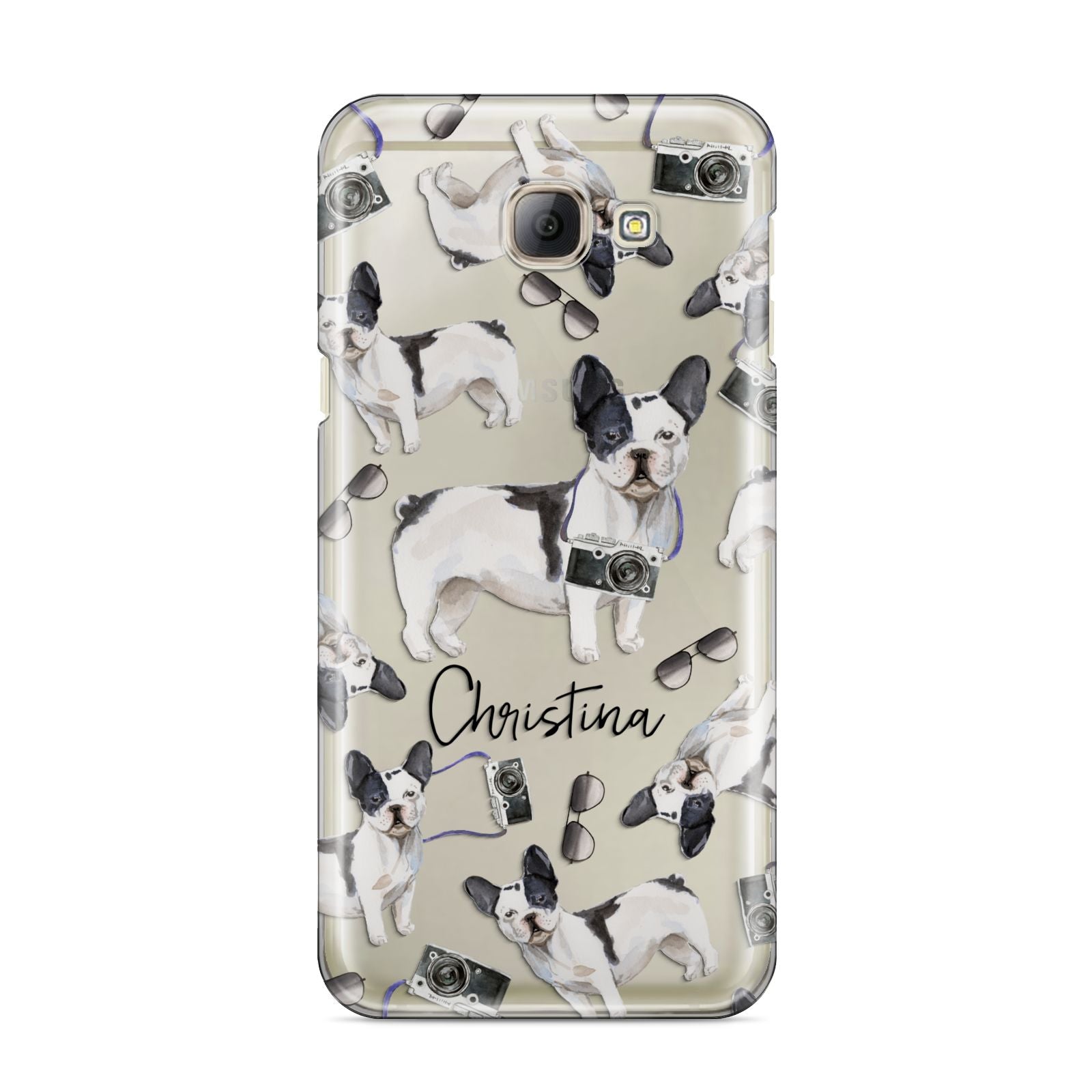 Personalised French Bulldog Samsung Galaxy A8 2016 Case