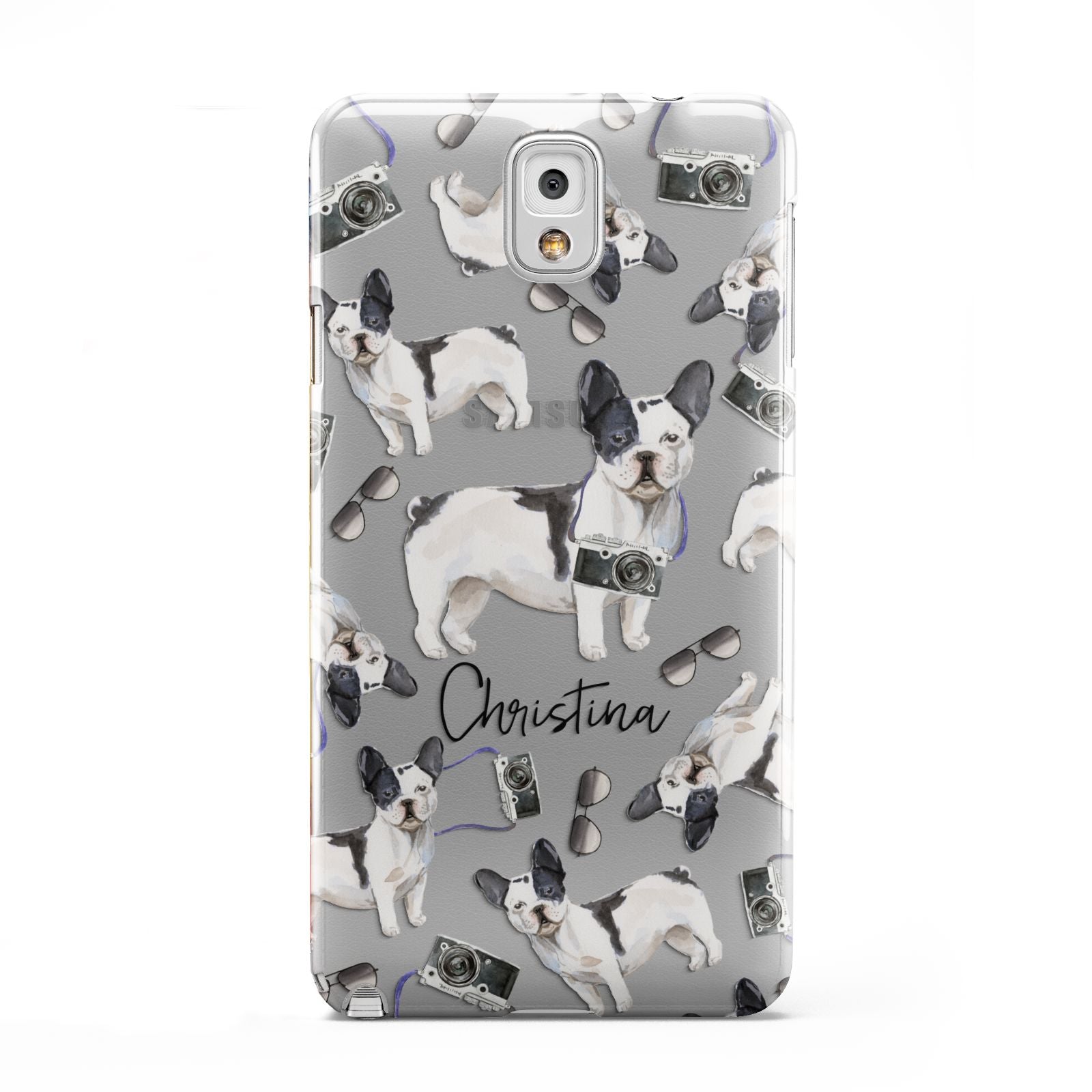 Personalised French Bulldog Samsung Galaxy Note 3 Case