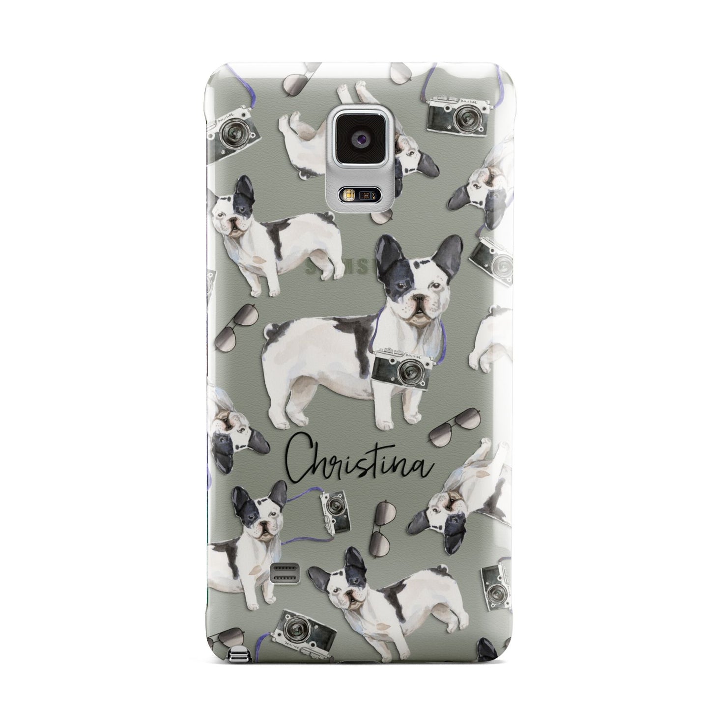 Personalised French Bulldog Samsung Galaxy Note 4 Case