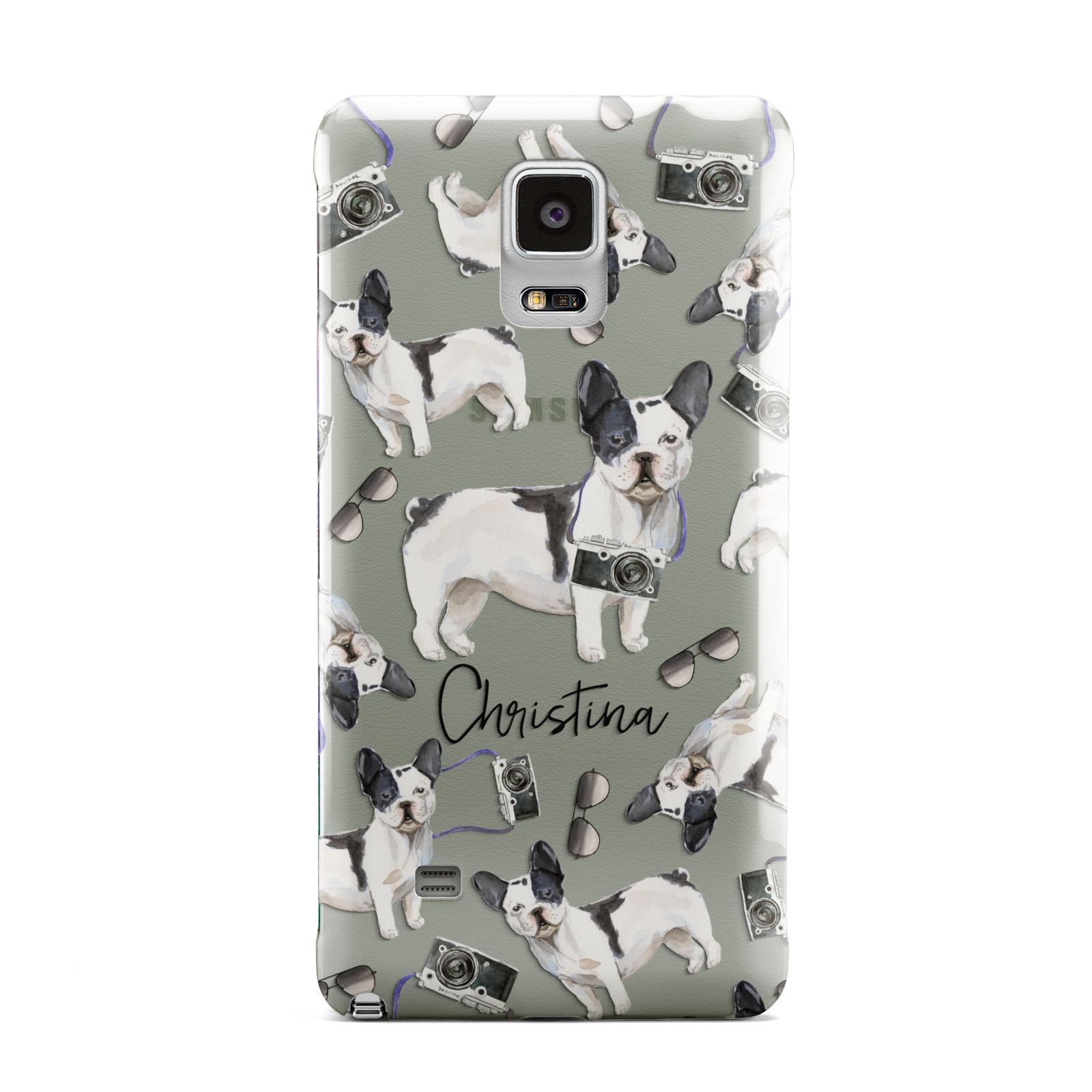 Personalised French Bulldog Samsung Galaxy Note 4 Case