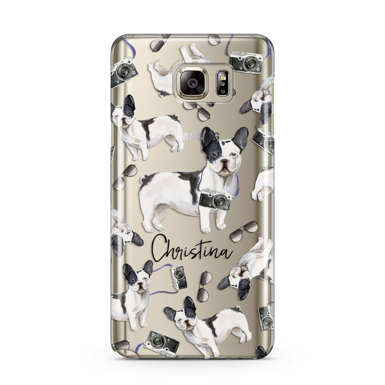 Personalised French Bulldog Samsung Galaxy Note 5 Case
