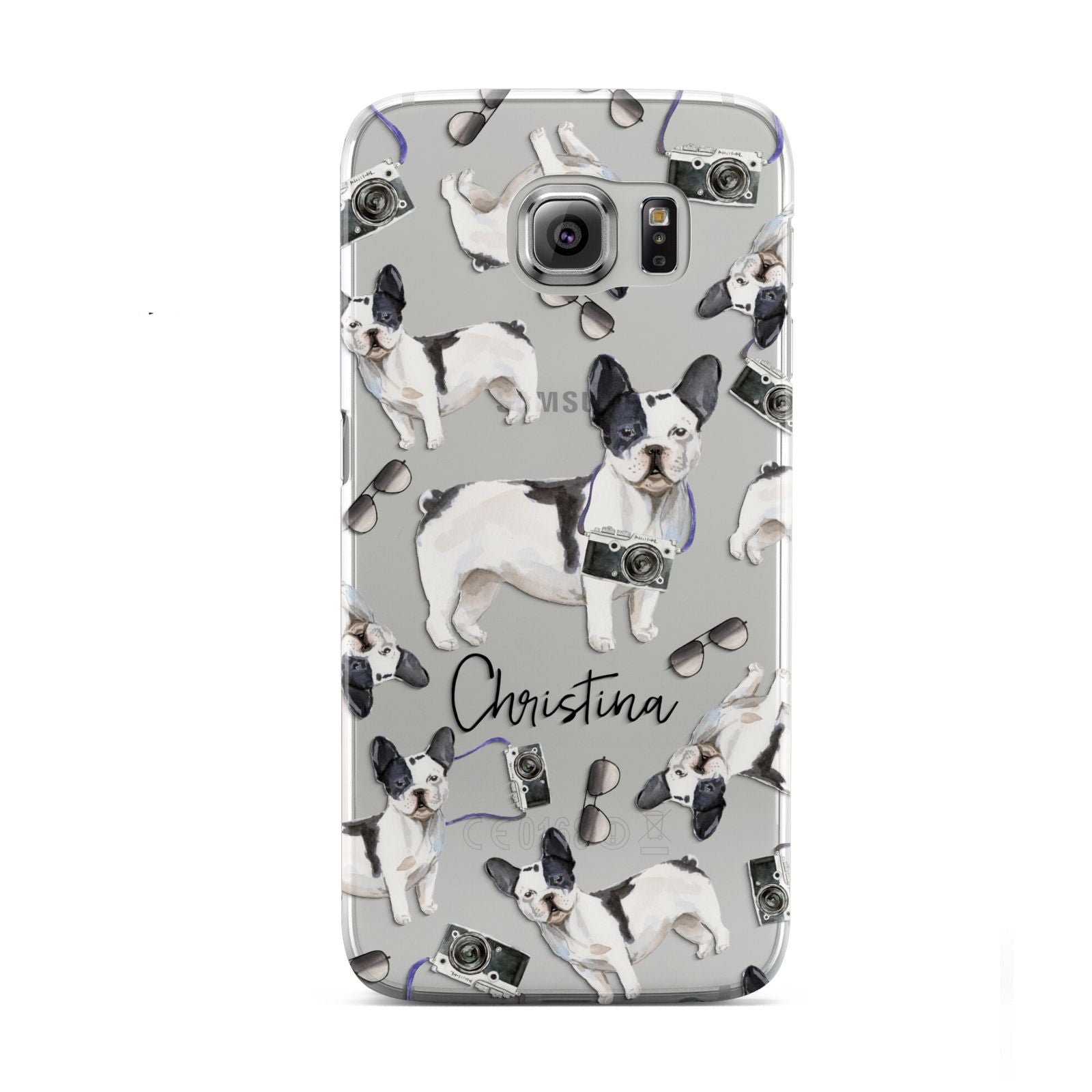 Personalised French Bulldog Samsung Galaxy S6 Case