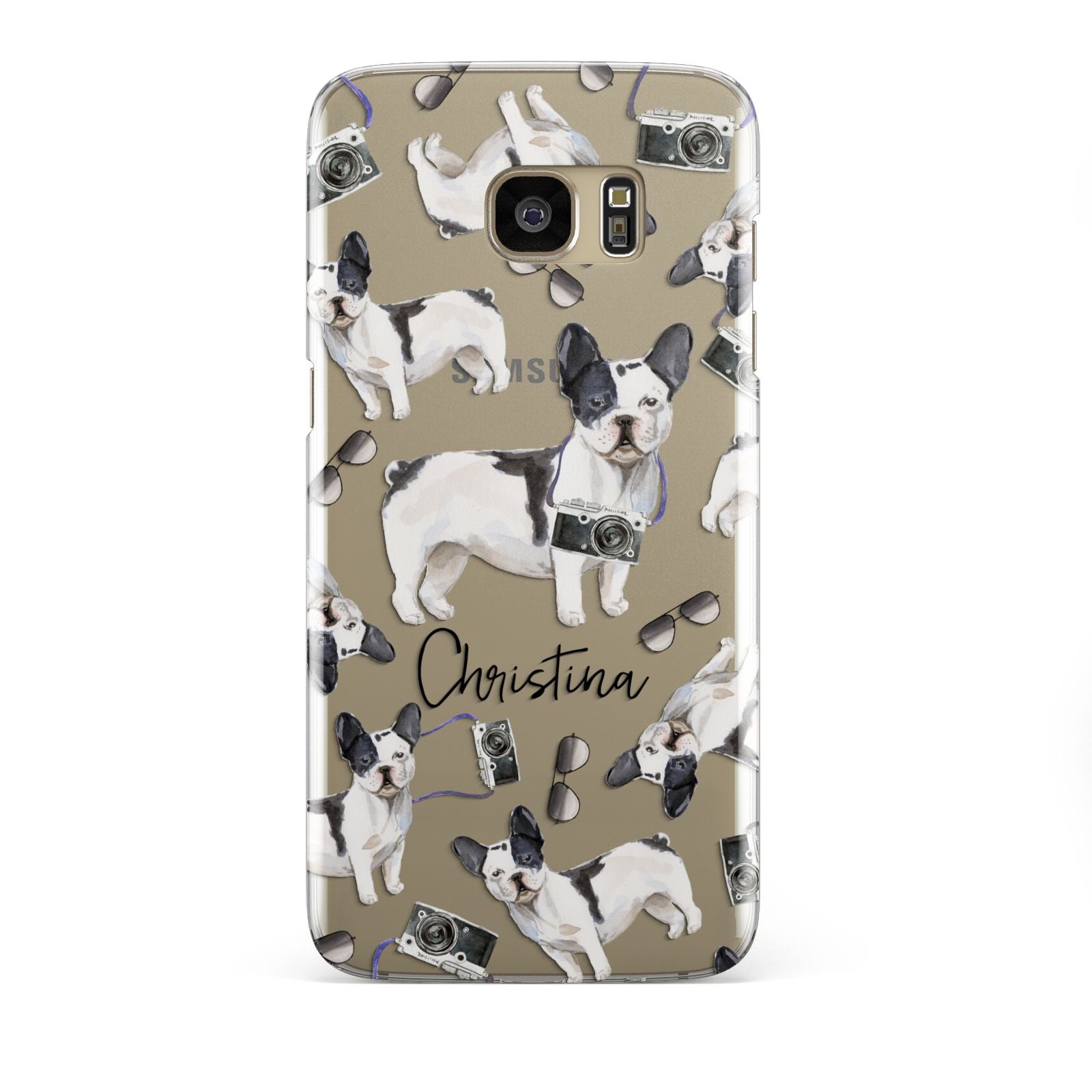 Personalised French Bulldog Samsung Galaxy S7 Edge Case