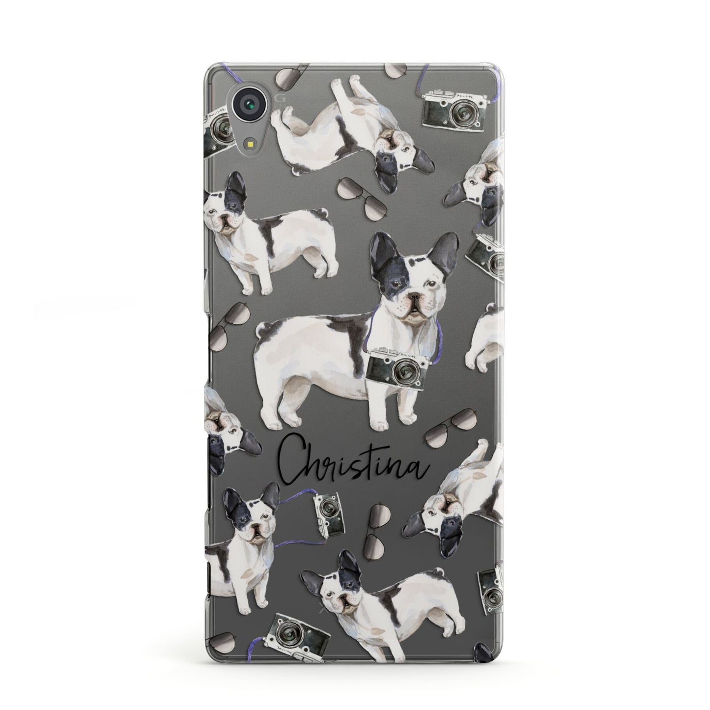 Personalised French Bulldog Sony Xperia Case