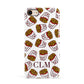 Personalised Fries Initials Clear Apple iPhone 7 8 3D Snap Case