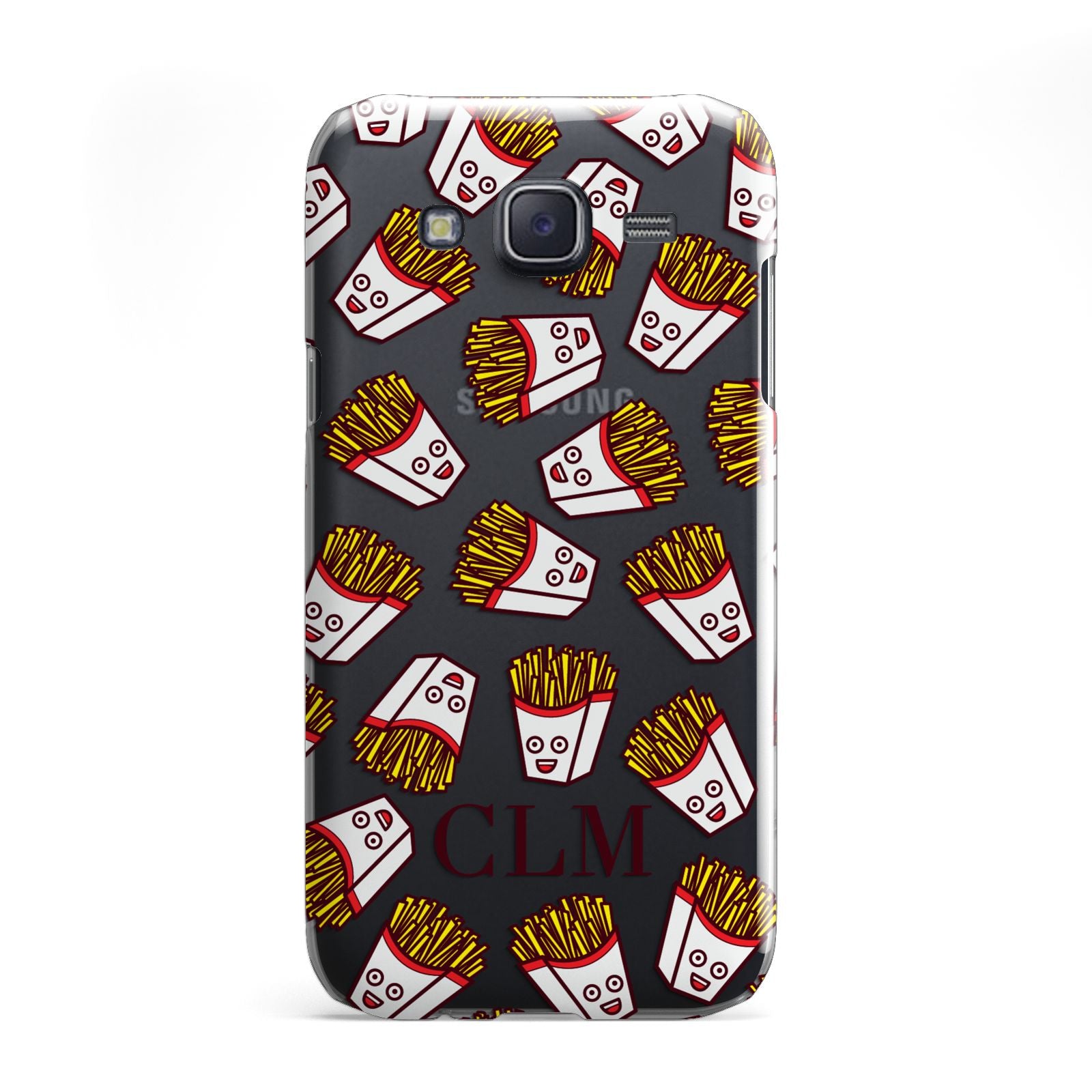 Personalised Fries Initials Clear Samsung Galaxy J5 Case