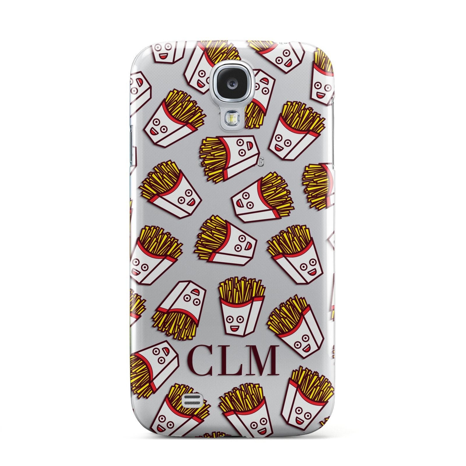 Personalised Fries Initials Clear Samsung Galaxy S4 Case