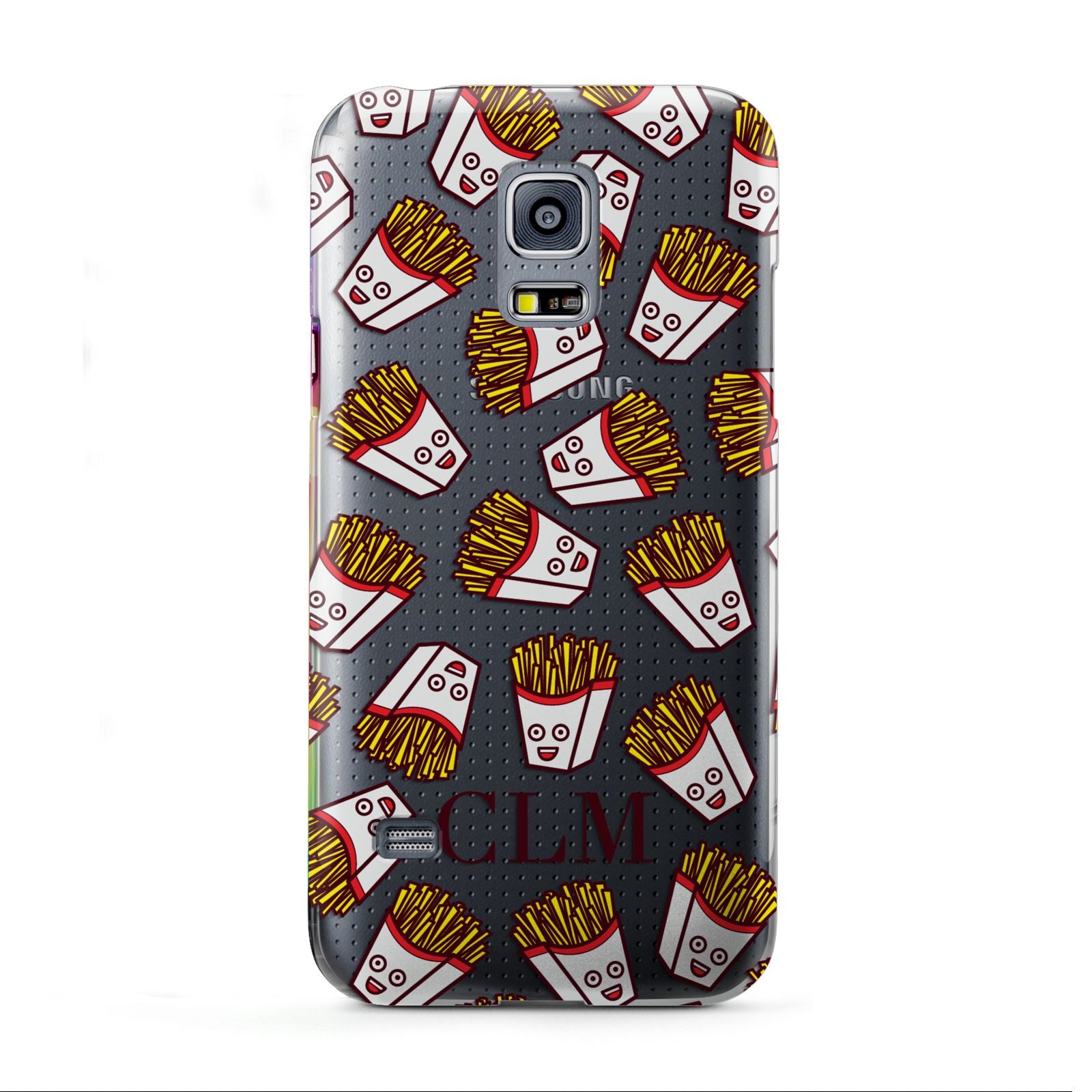 Personalised Fries Initials Clear Samsung Galaxy S5 Mini Case