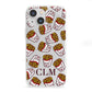 Personalised Fries Initials Clear iPhone 13 Mini Clear Bumper Case
