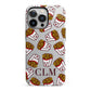 Personalised Fries Initials Clear iPhone 13 Pro Full Wrap 3D Tough Case