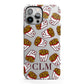 Personalised Fries Initials Clear iPhone 13 Pro Max Full Wrap 3D Tough Case