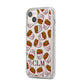 Personalised Fries Initials Clear iPhone 14 Plus Clear Tough Case Starlight Angled Image