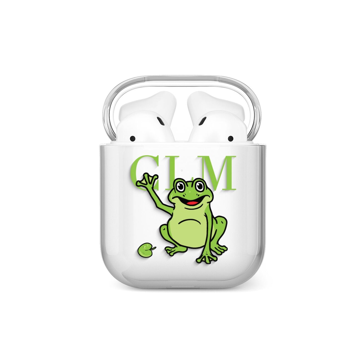 Personalised Frog Initials AirPods Case