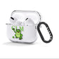 Personalised Frog Initials AirPods Clear Case 3rd Gen Side Image
