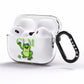 Personalised Frog Initials AirPods Pro Clear Case Side Image