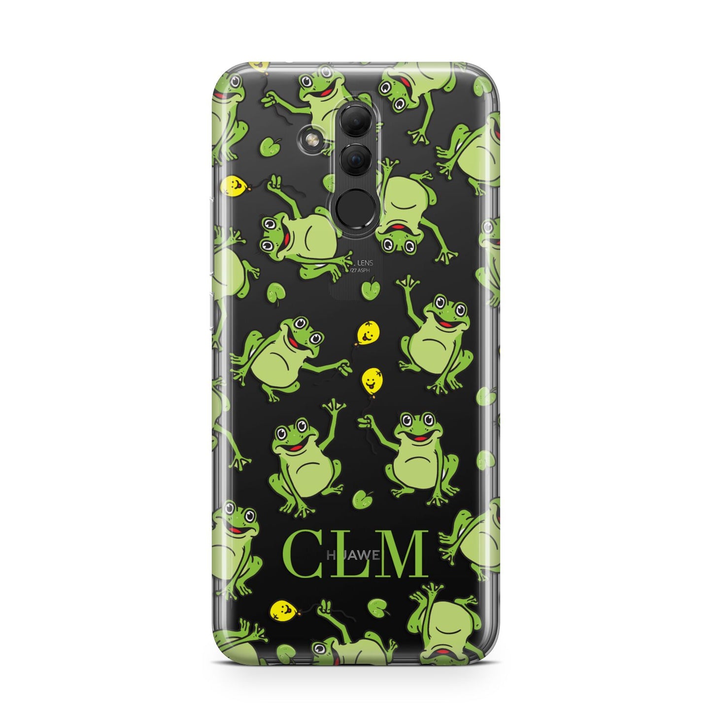 Personalised Frog Initials Huawei Mate 20 Lite