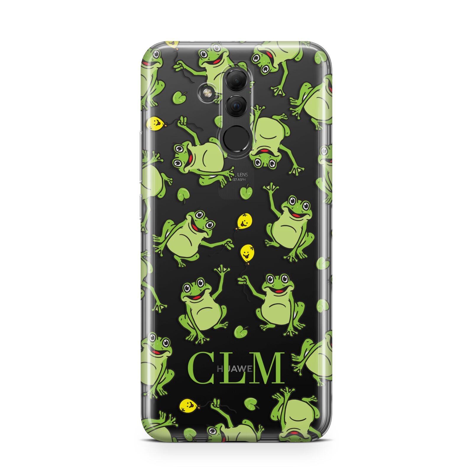 Personalised Frog Initials Huawei Mate 20 Lite