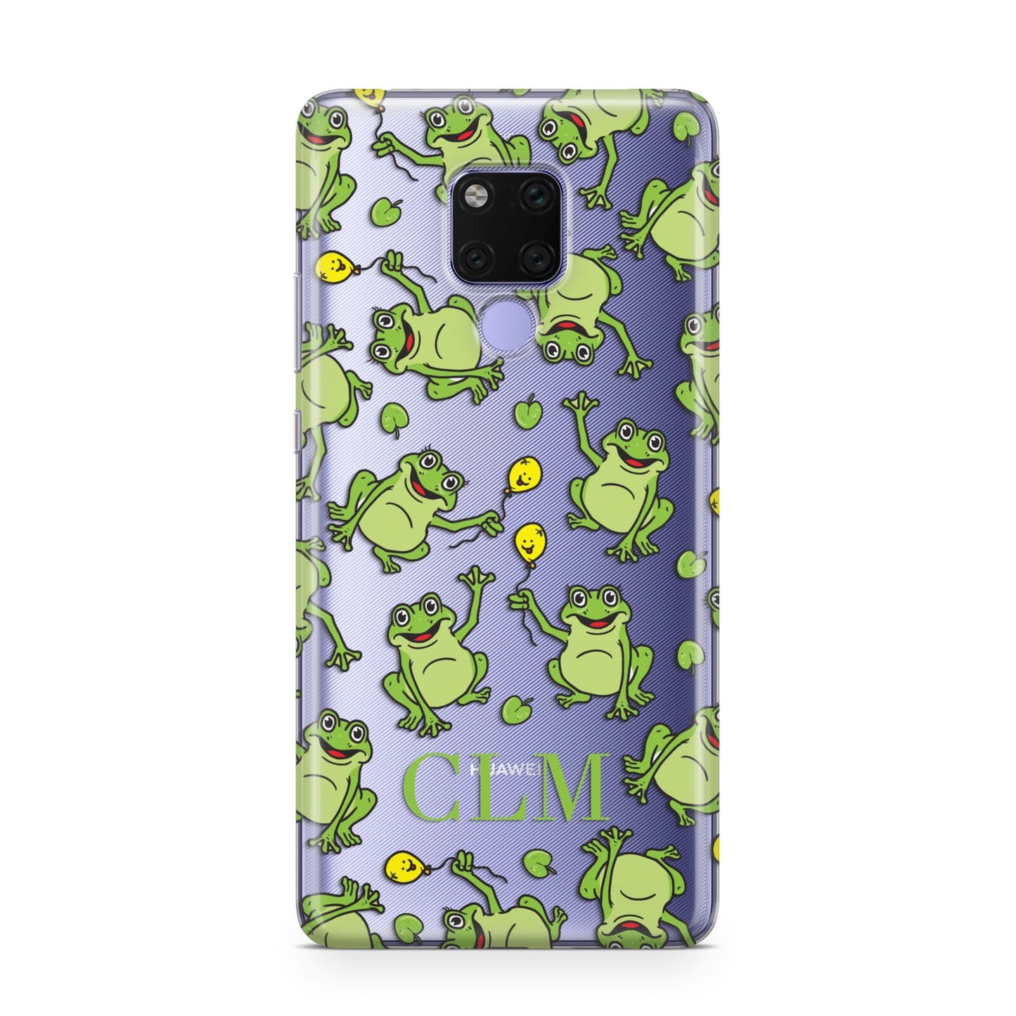 Personalised Frog Initials Huawei Mate 20X Phone Case