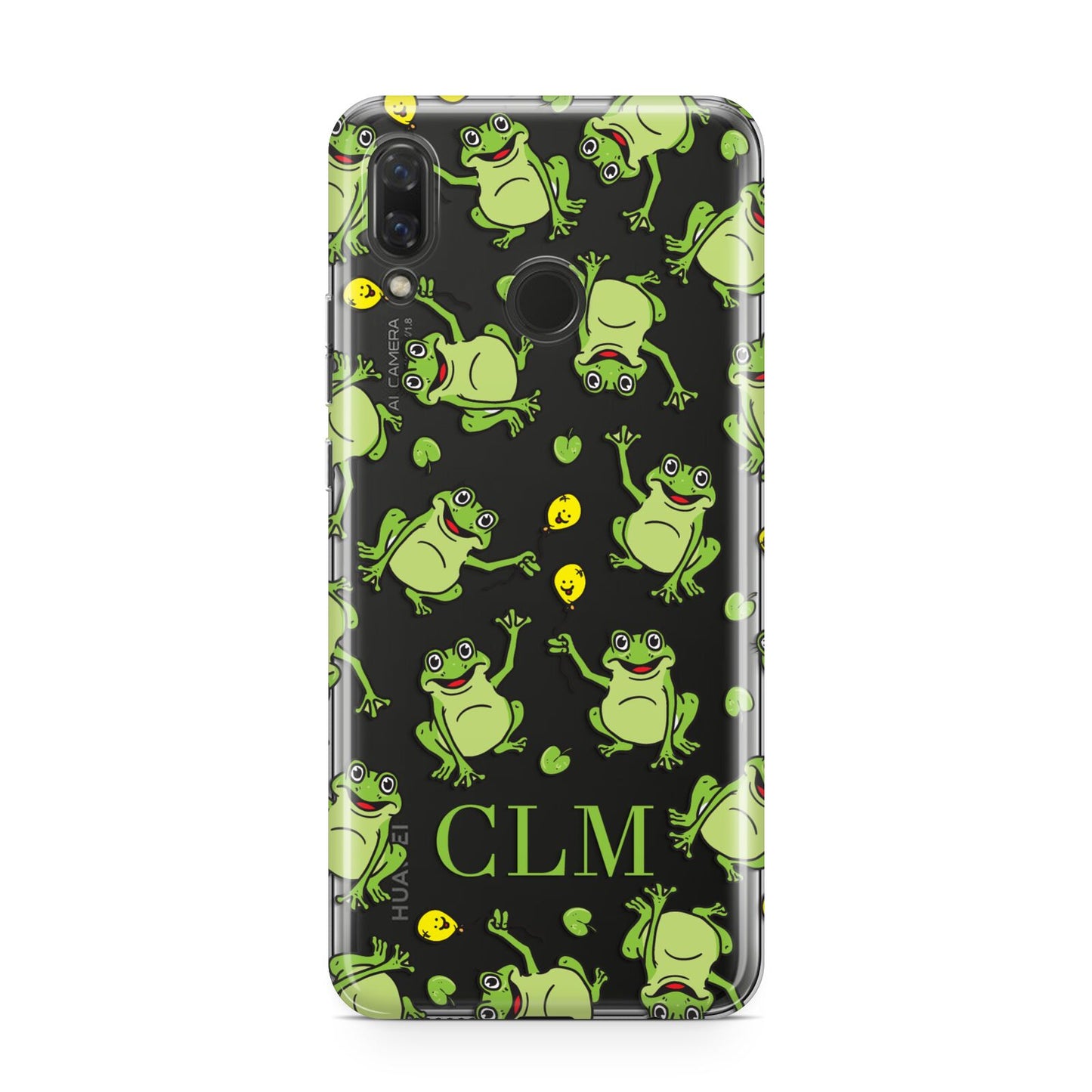 Personalised Frog Initials Huawei Nova 3 Phone Case