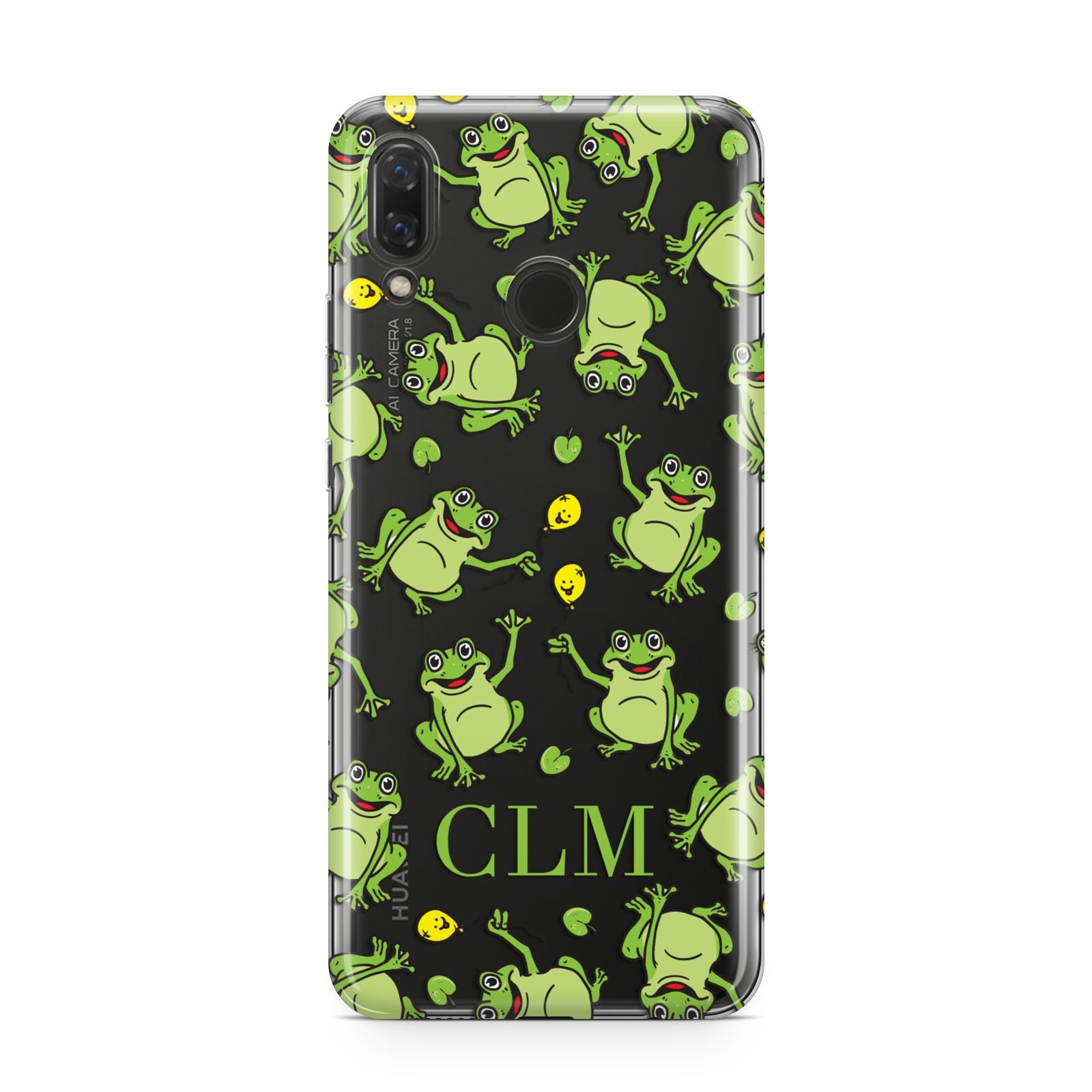 Personalised Frog Initials Huawei Nova 3 Phone Case