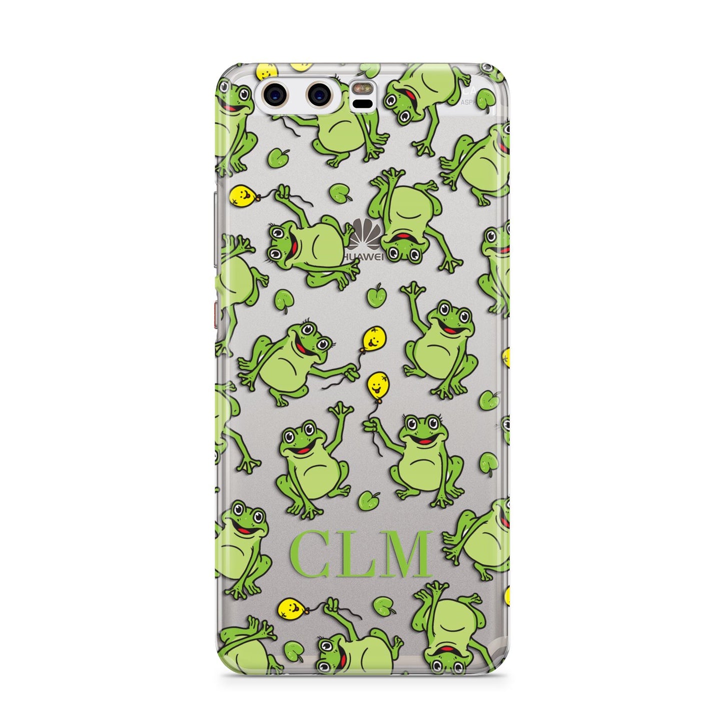 Personalised Frog Initials Huawei P10 Phone Case