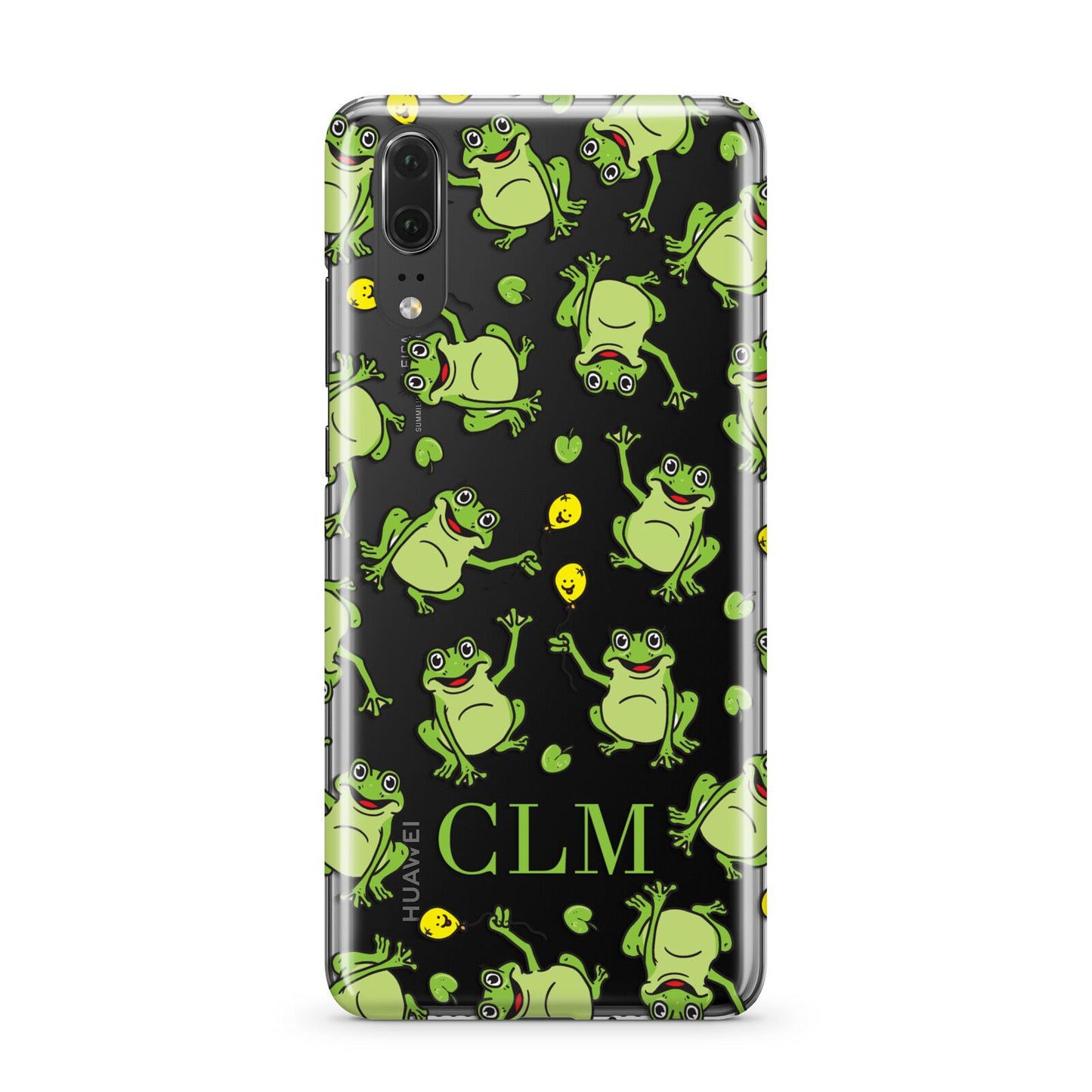 Personalised Frog Initials Huawei P20 Phone Case