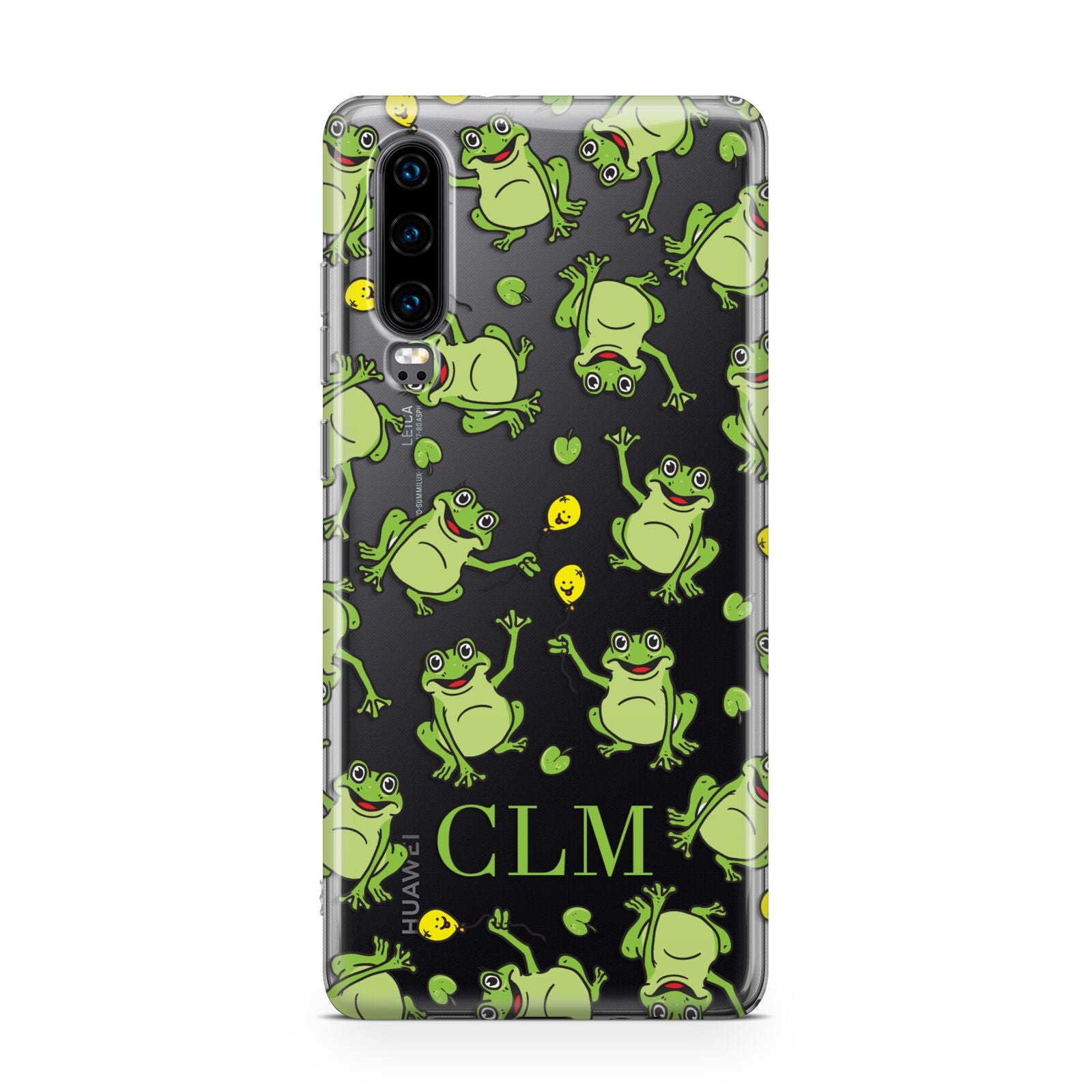 Personalised Frog Initials Huawei P30 Phone Case