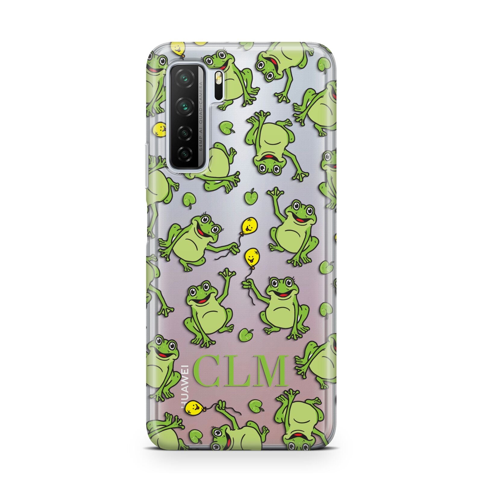 Personalised Frog Initials Huawei P40 Lite 5G Phone Case