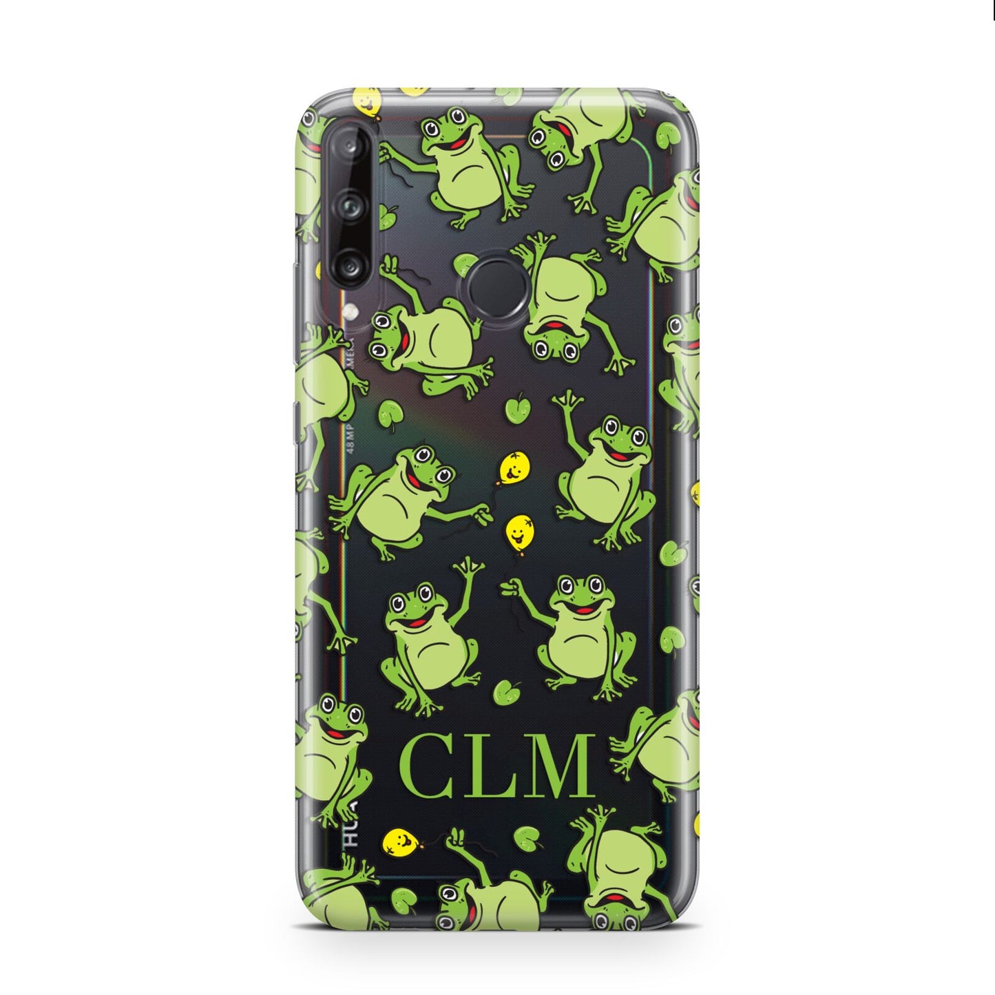Personalised Frog Initials Huawei P40 Lite E Phone Case