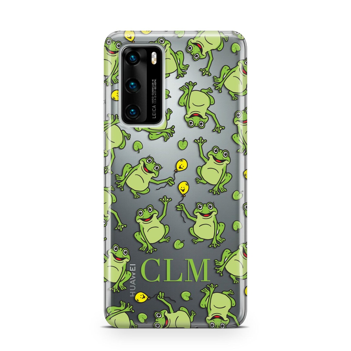 Personalised Frog Initials Huawei P40 Phone Case