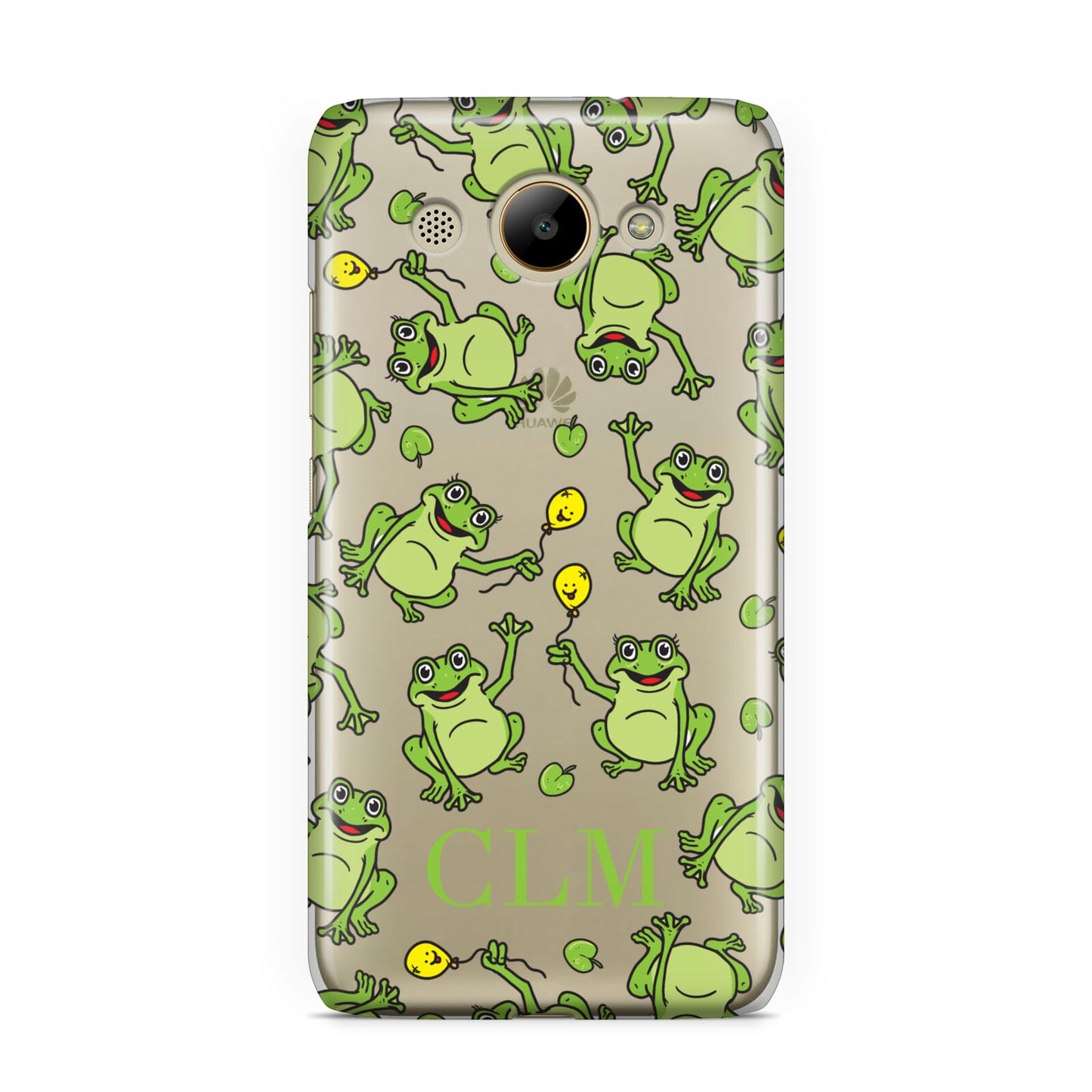 Personalised Frog Initials Huawei Y3 2017