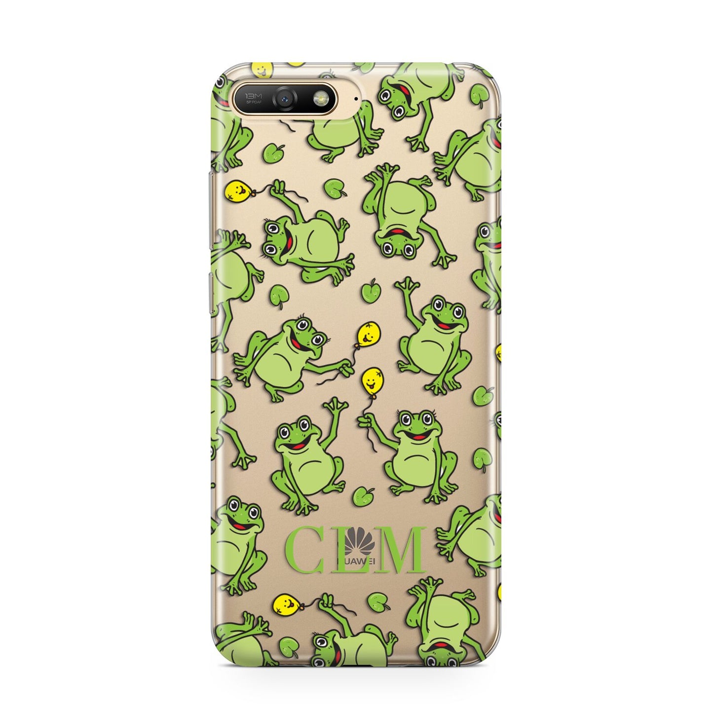 Personalised Frog Initials Huawei Y6 2018
