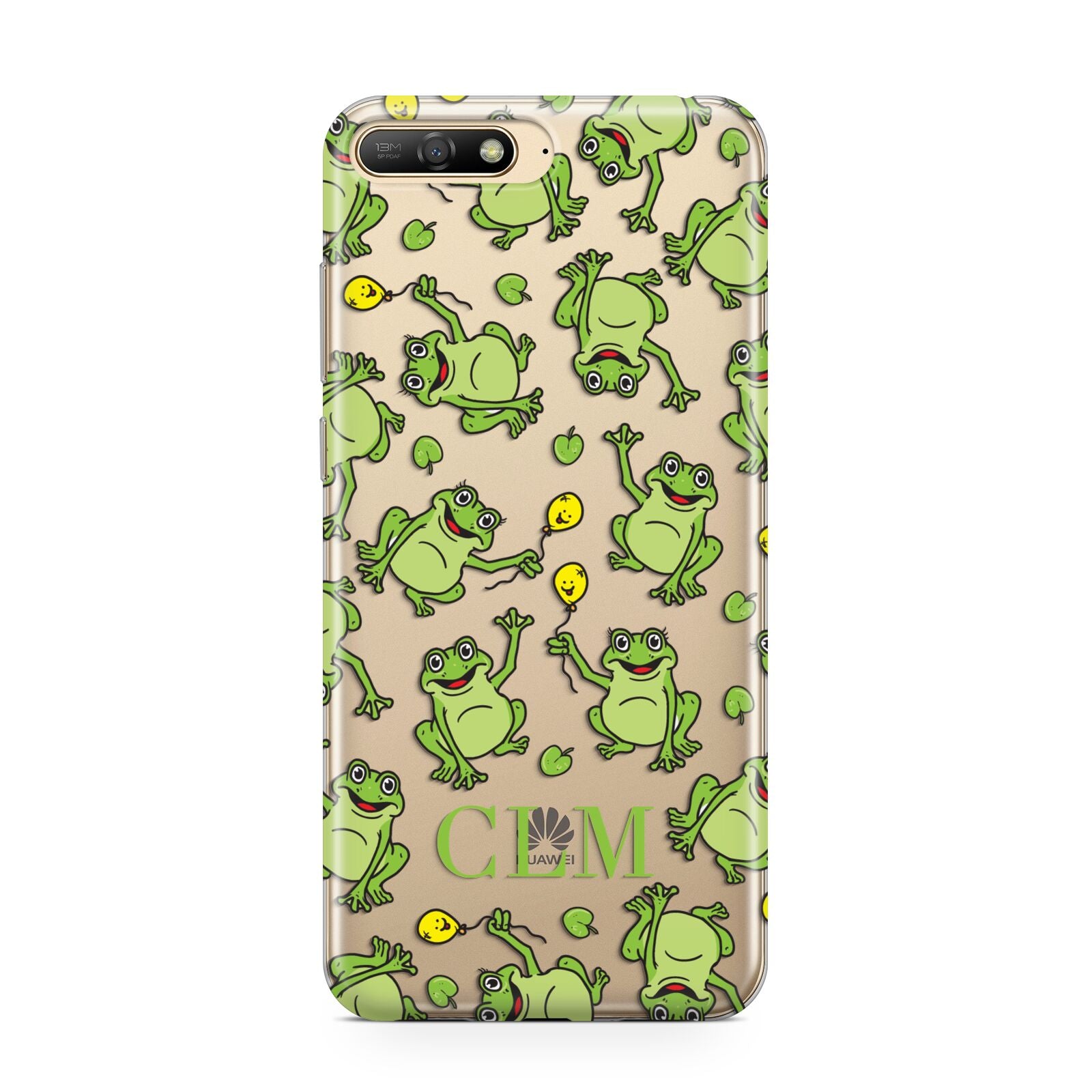 Personalised Frog Initials Huawei Y6 2018