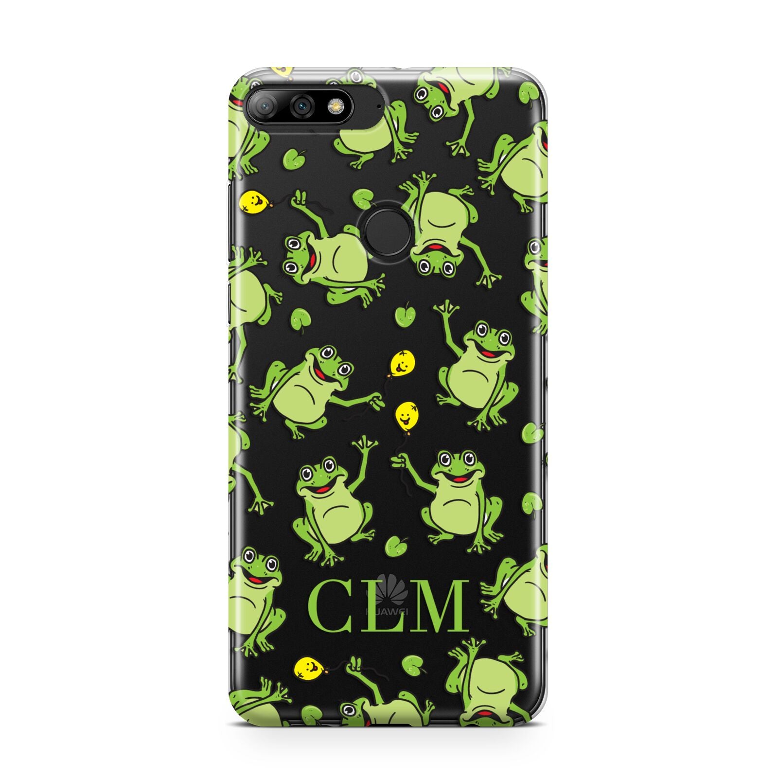 Personalised Frog Initials Huawei Y7 2018