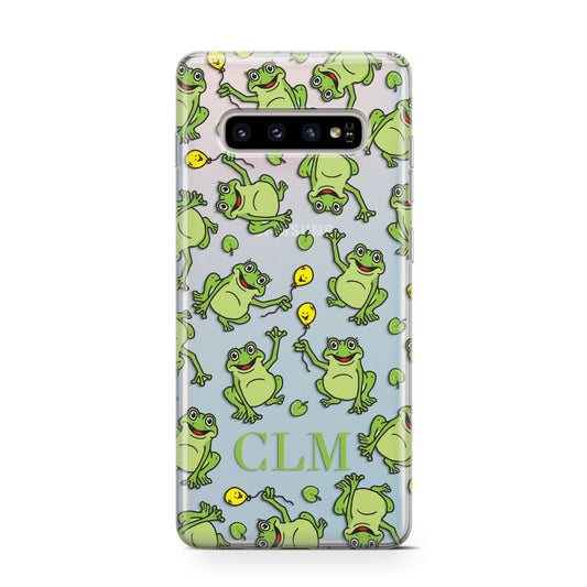 Personalised Frog Initials Protective Samsung Galaxy Case