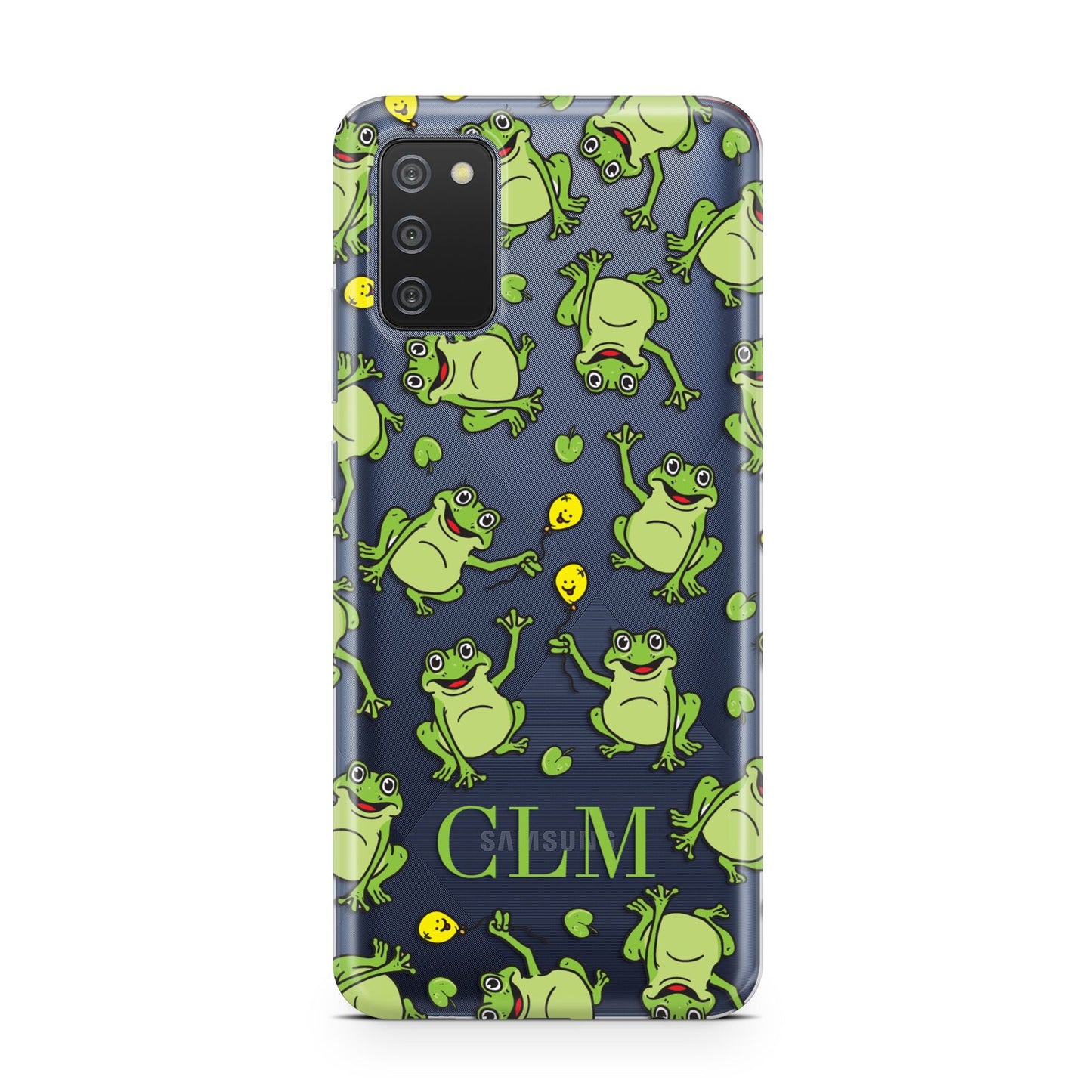 Personalised Frog Initials Samsung A02s Case