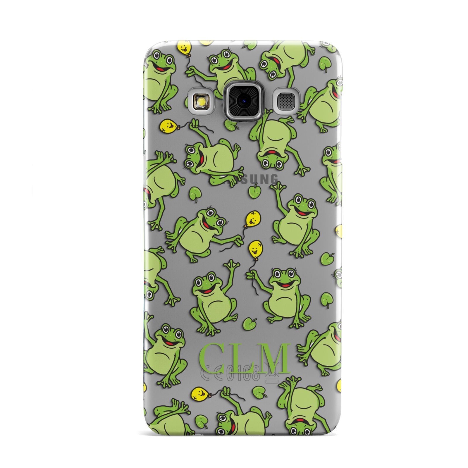 Personalised Frog Initials Samsung Galaxy A3 Case