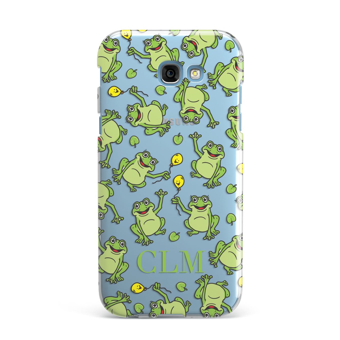 Personalised Frog Initials Samsung Galaxy A7 2017 Case