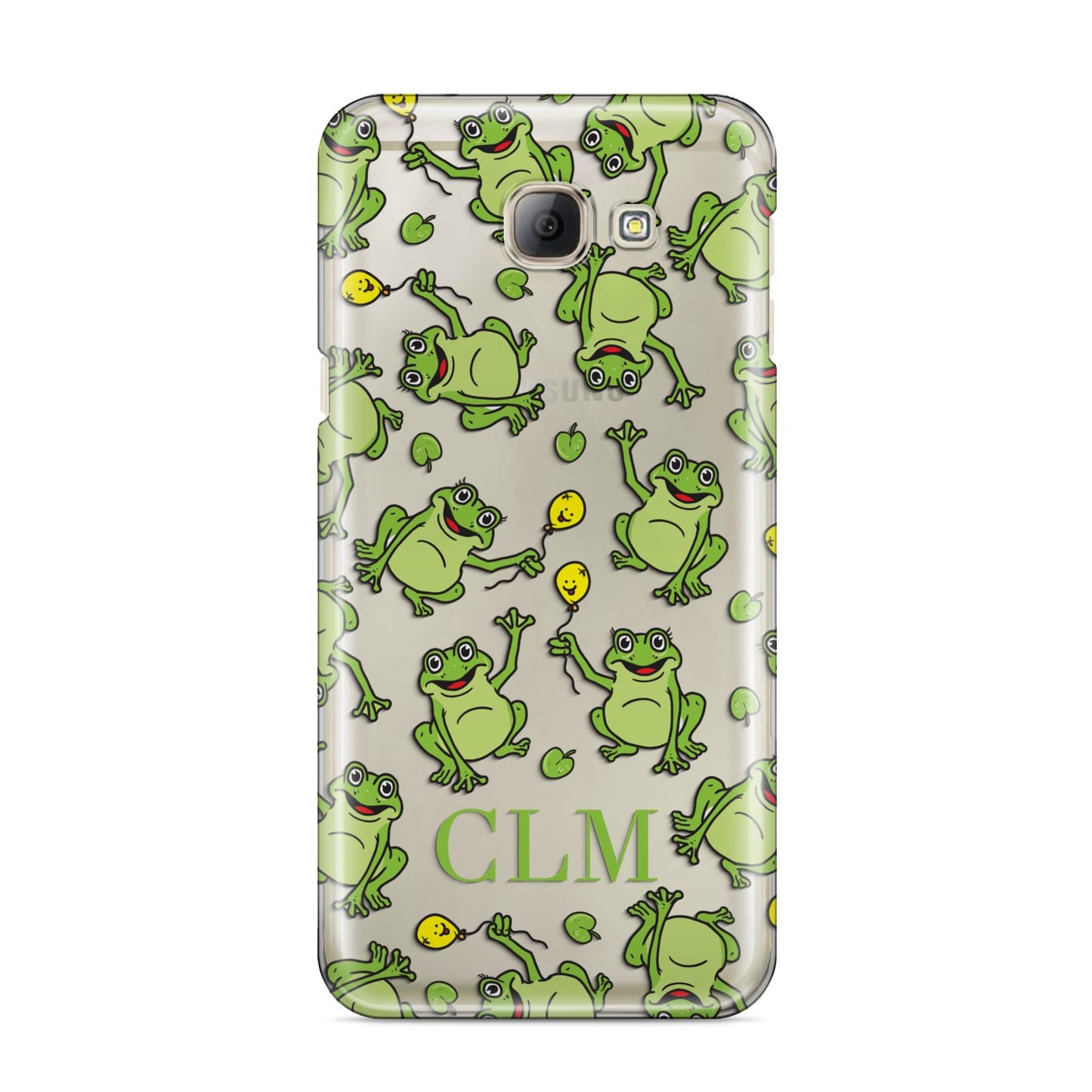 Personalised Frog Initials Samsung Galaxy A8 2016 Case